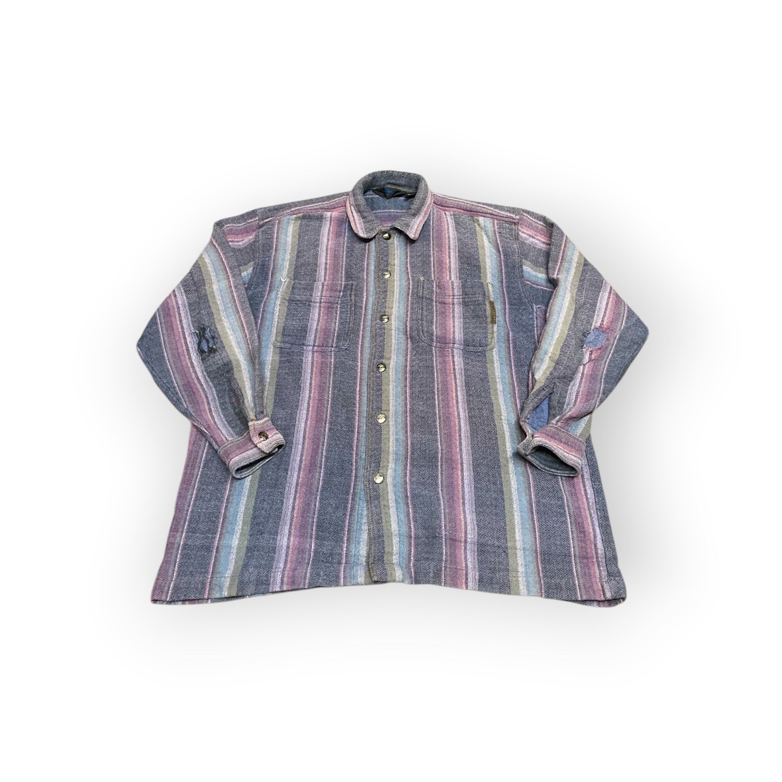 Vintage Quicksilver 100 % Cotton 80s/90s Flannel Surf Rare Mens Large Rare
