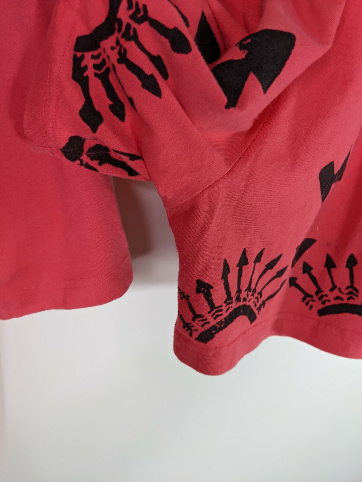 80’s Inventions By LA Express Cotton Shorts Set Outfit Red Black Southwestern