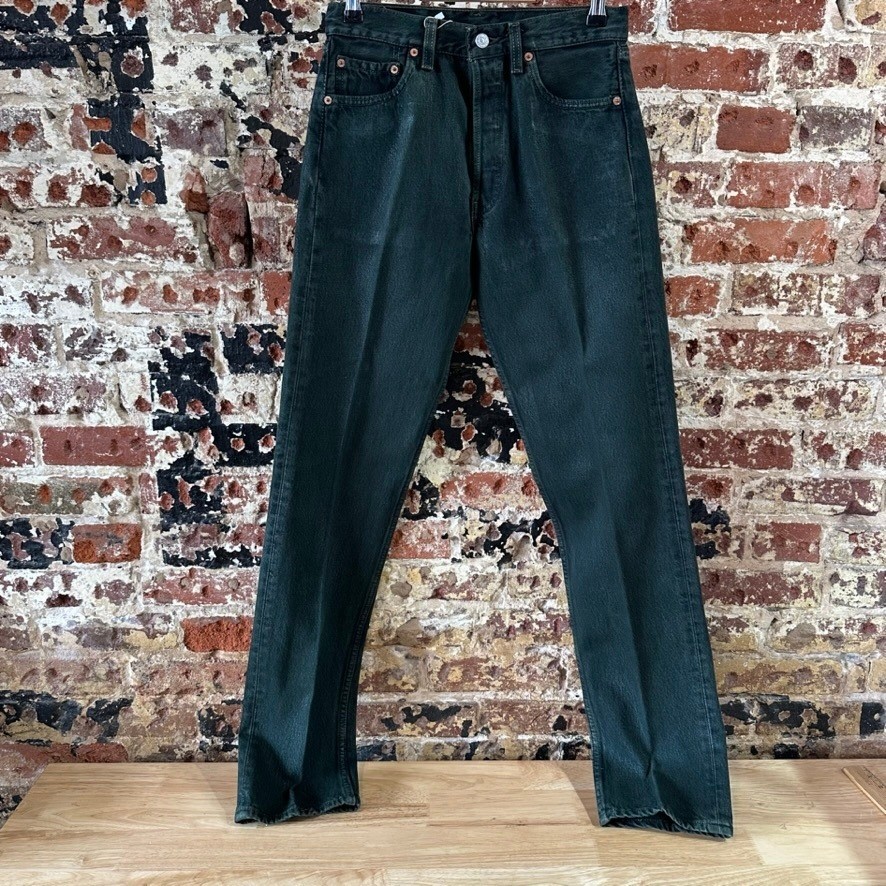 Vintage Levis 501 Mens 29×34 Made in USA 1996 Denim Green Jeans VTG 90s