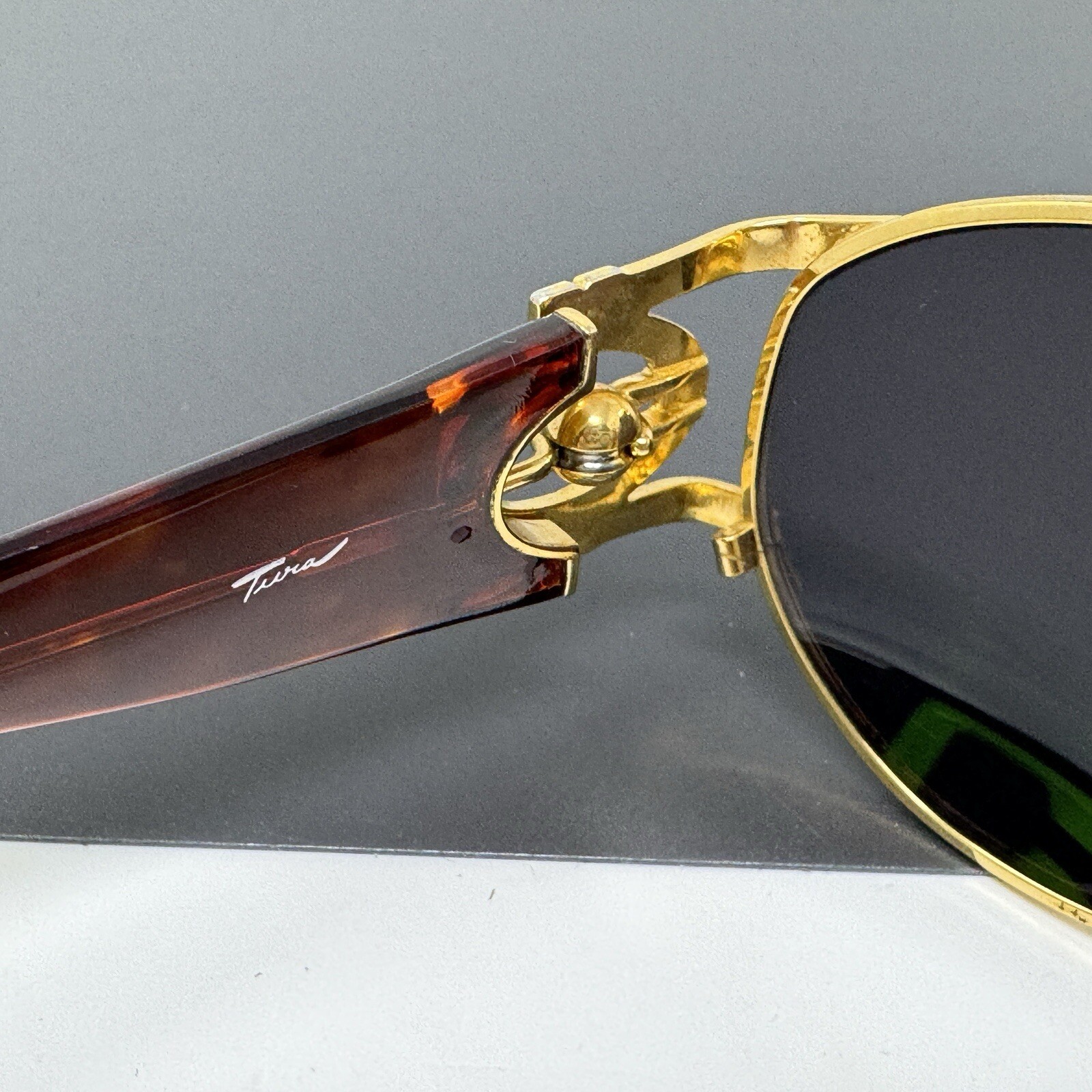 Tura Eyeglasses Frames Women Sunglasses Vintage 954 Gold 130mm Frames Only