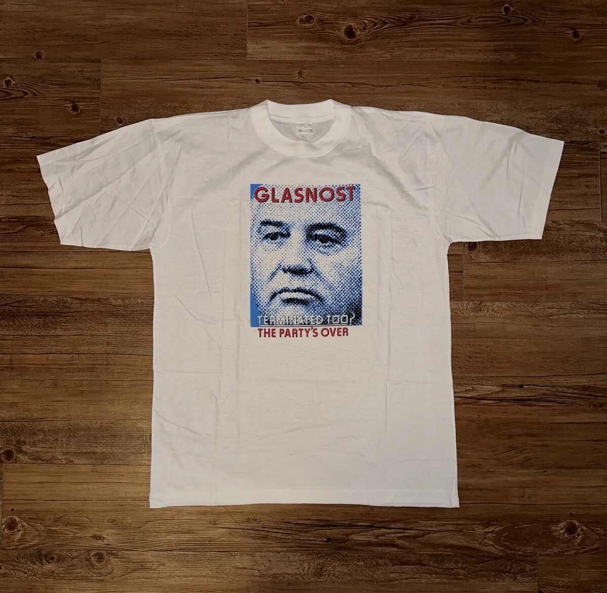 Vintage USSR Perestroika Glasnost Russia Soviet Union Terminator 2 tee T Shirt