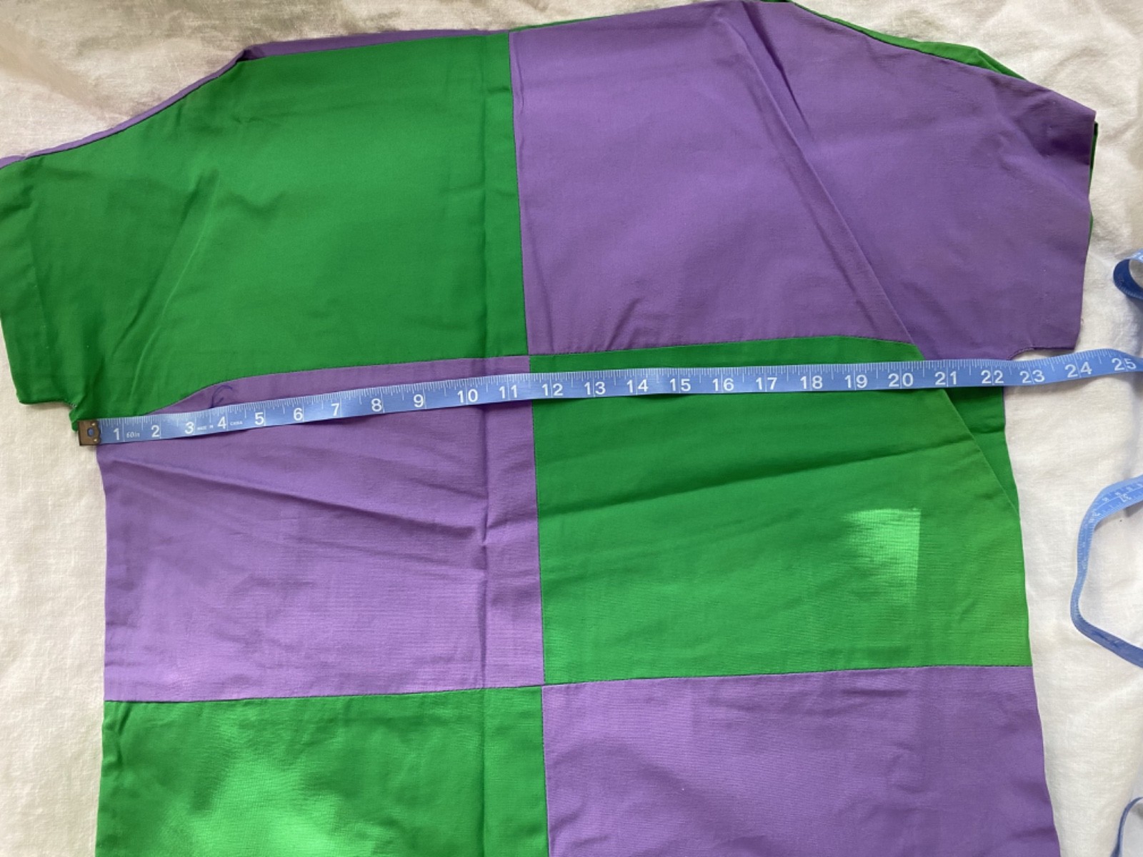 RARE Great Condition 1960s Vintage Purple & Green Women’s Large Cotton Shirt