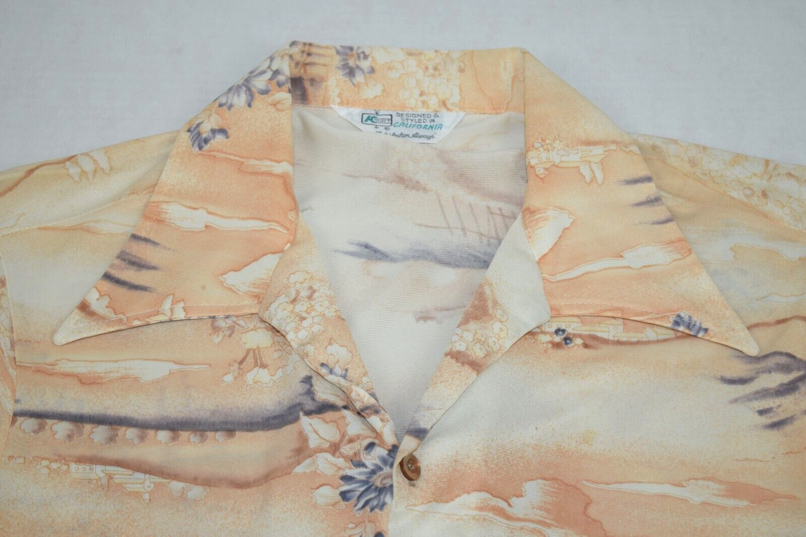 Vintage Leisure Shirt Kmart Size S 60s California Styled Sunset Cobain Special