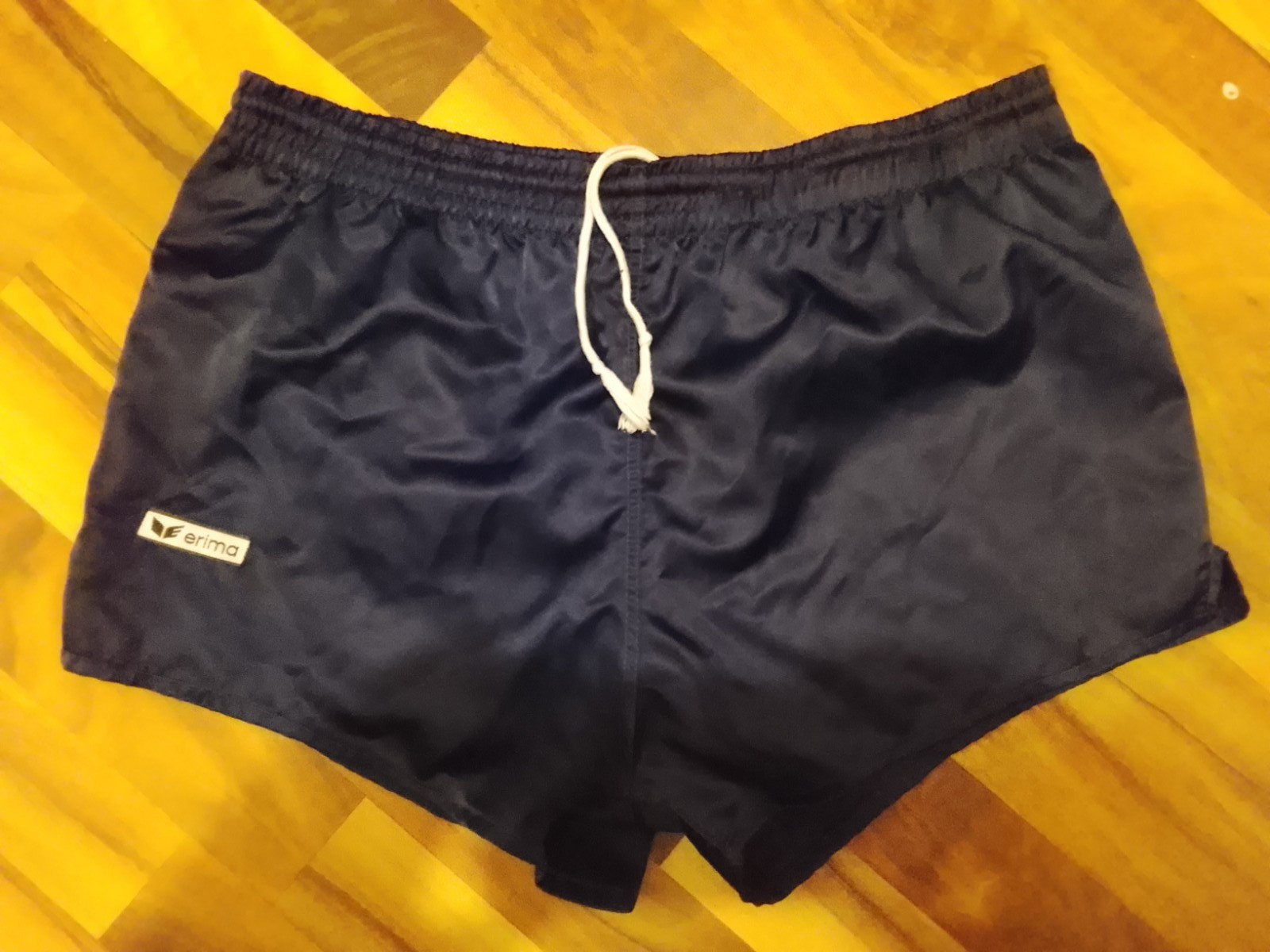 ERIMA Shiny Sprinter Shiny Shorts Trunks Vintage Retro Nylon 80s 80s Blue Blue M