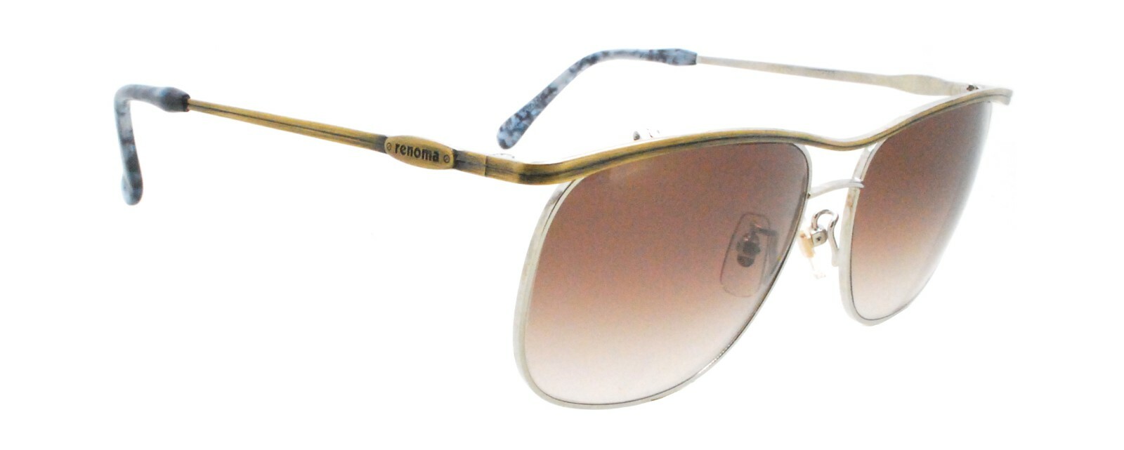New Authentic renoma 20-9205 col 6B Japan 90s Vintage Antique Gold Sunglasses