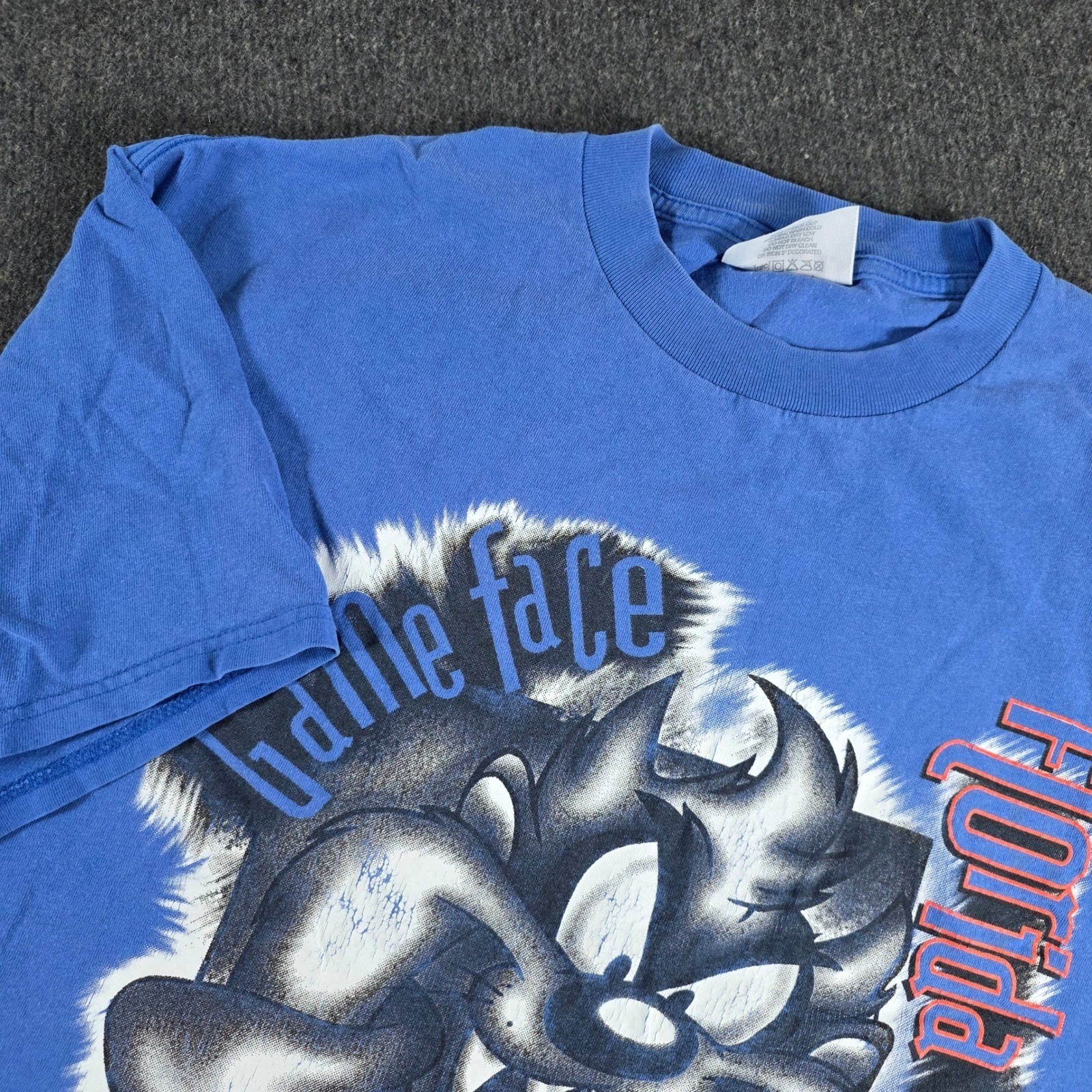 Rare VTG 1997 Florida Gators Looney Toons Taz Game Face T-Shirt Mens Large CSA