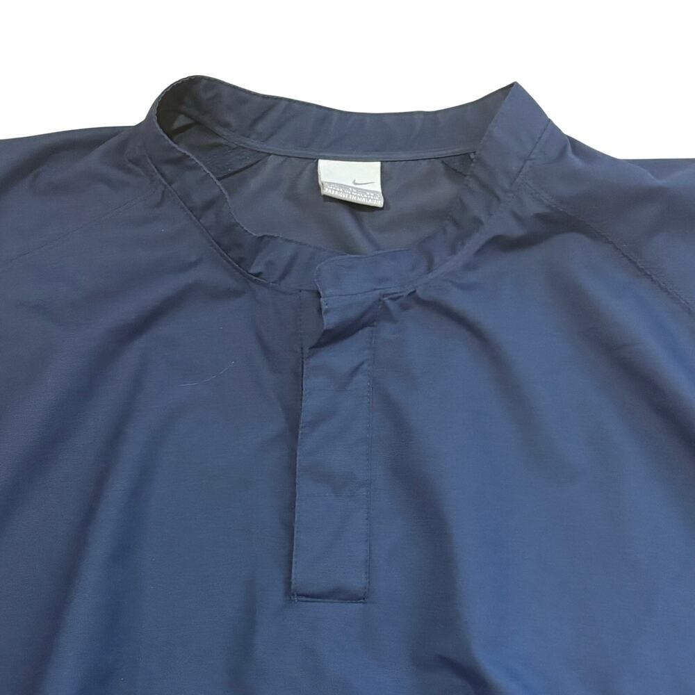 Vintage Nike Men’s Windbreaker Navy Blue Golf Pockets Size XL Gray Tag