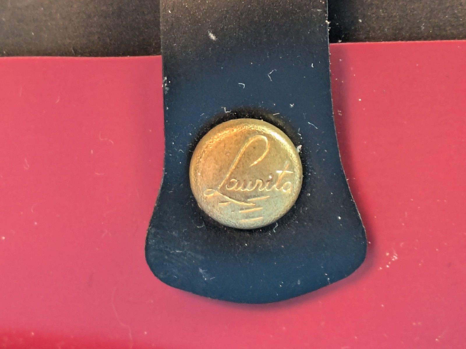 Vintage Purse/Pocket Size Manicure Set Gold Lamé’ Look Red Interior Made in Hong