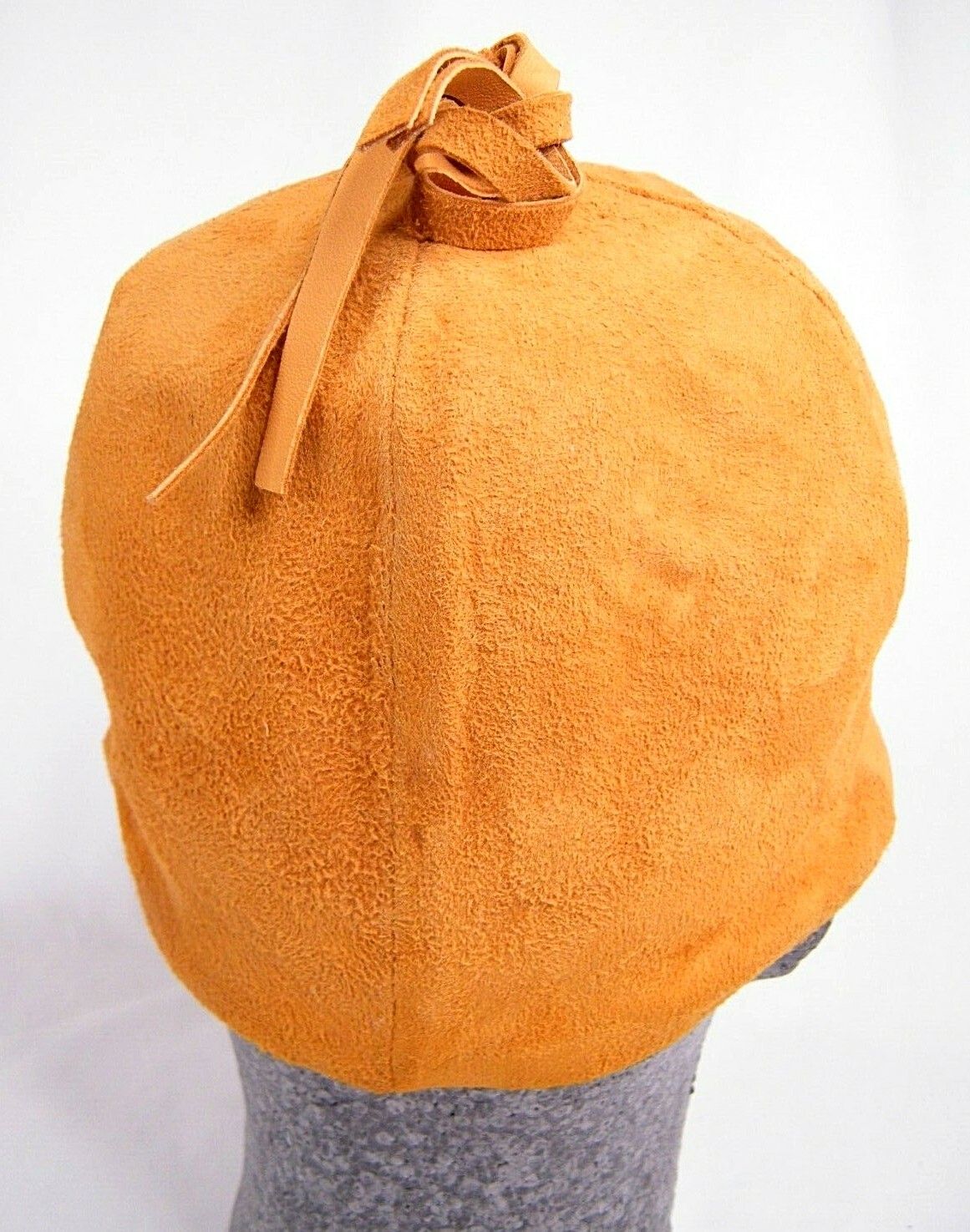 Vintage 60’s World Beaters Brown Suede Leather Gogo Mod Tassel Hat Woman’s Large