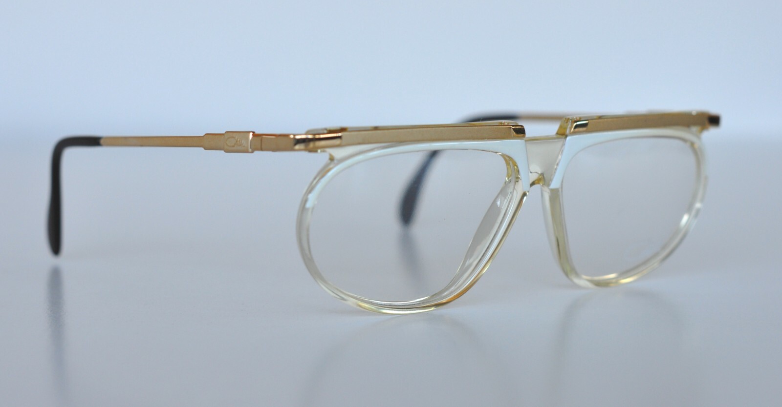Cazal Vintage Eyeglasses – NOS – Mod. 335 – Col.192 – Gold, White & Transparent