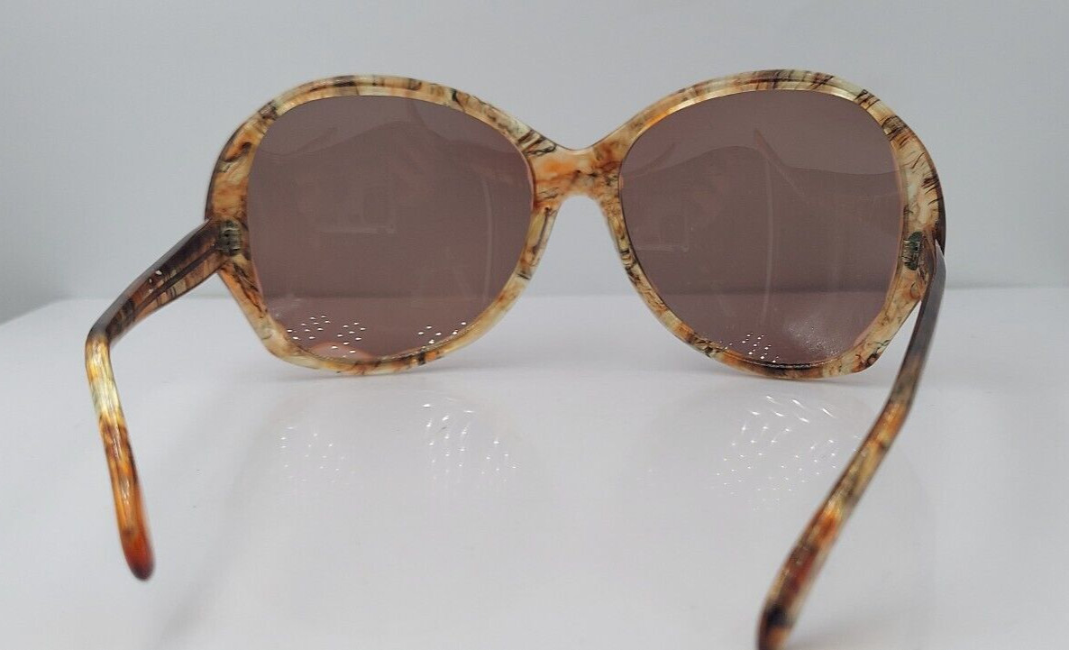 Vintage Pathway Margie Brown Oval Oversized Sunglasses USA FRAMES ONLY