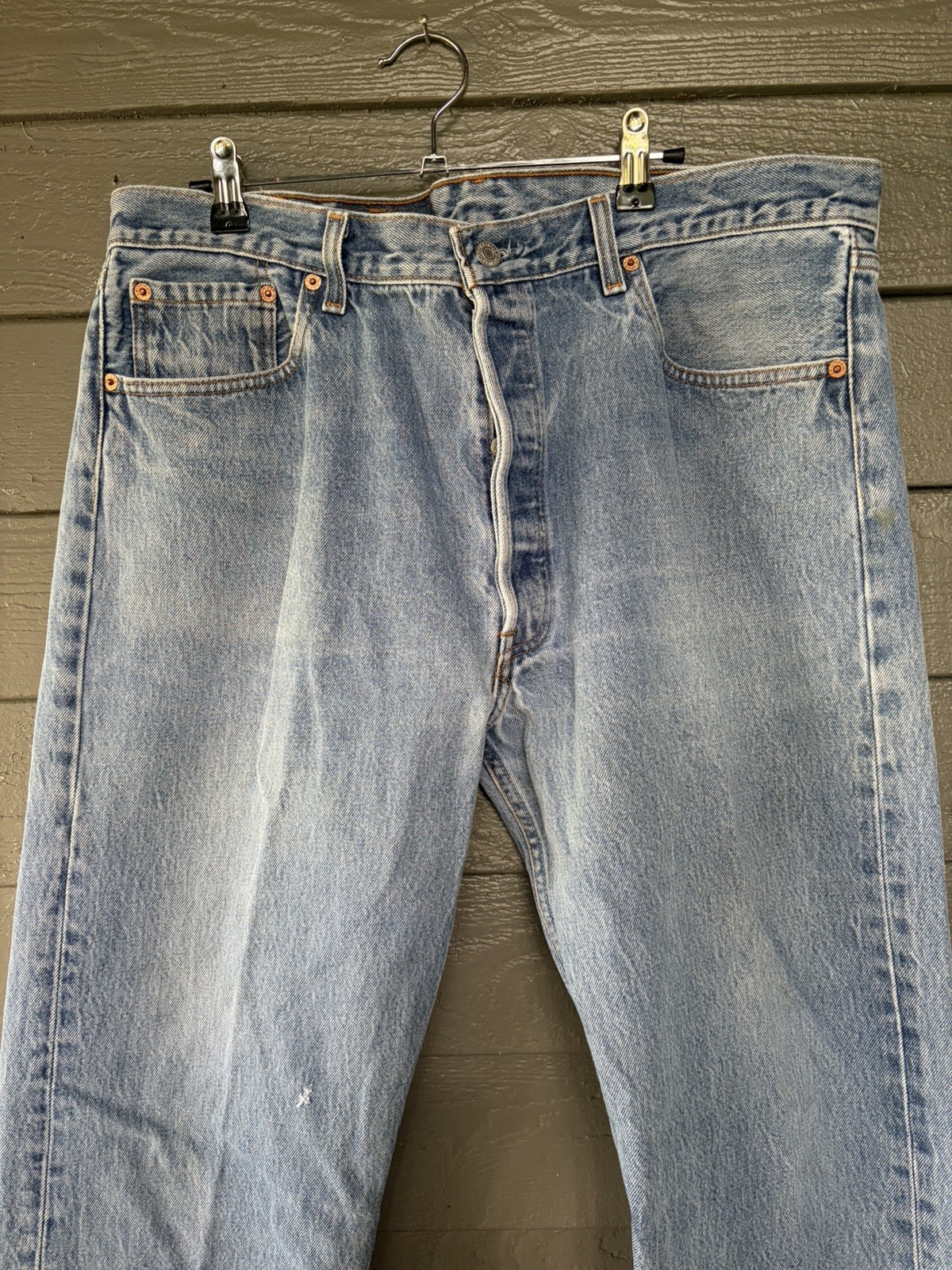 Made in Usa Levi’s 501xx Vintage Button Fly Men’s Blue Jeans 90s W38 L31