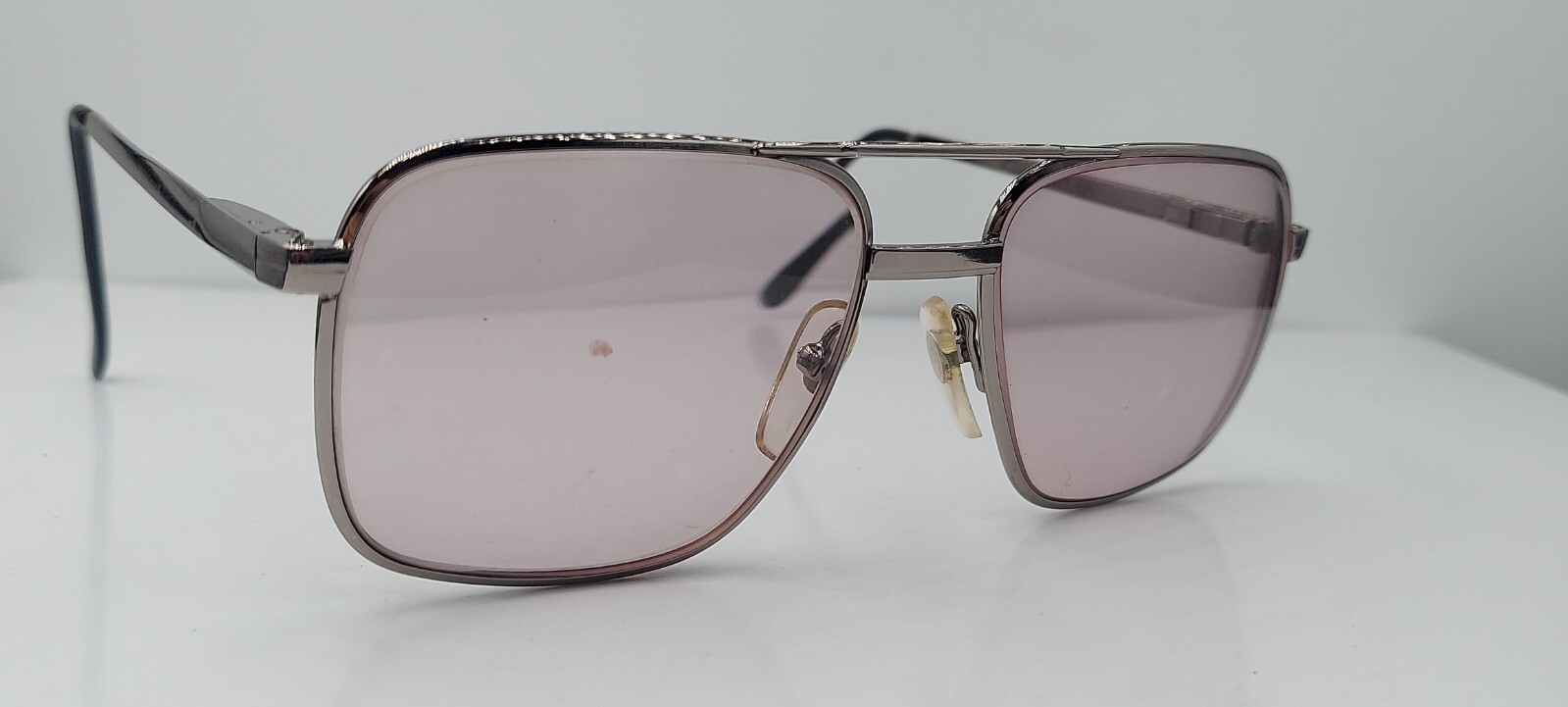 Vintage Advantage Eyewear 971 Gunmetal Pilot Metal Sunglasses Korea FRAMES ONLY