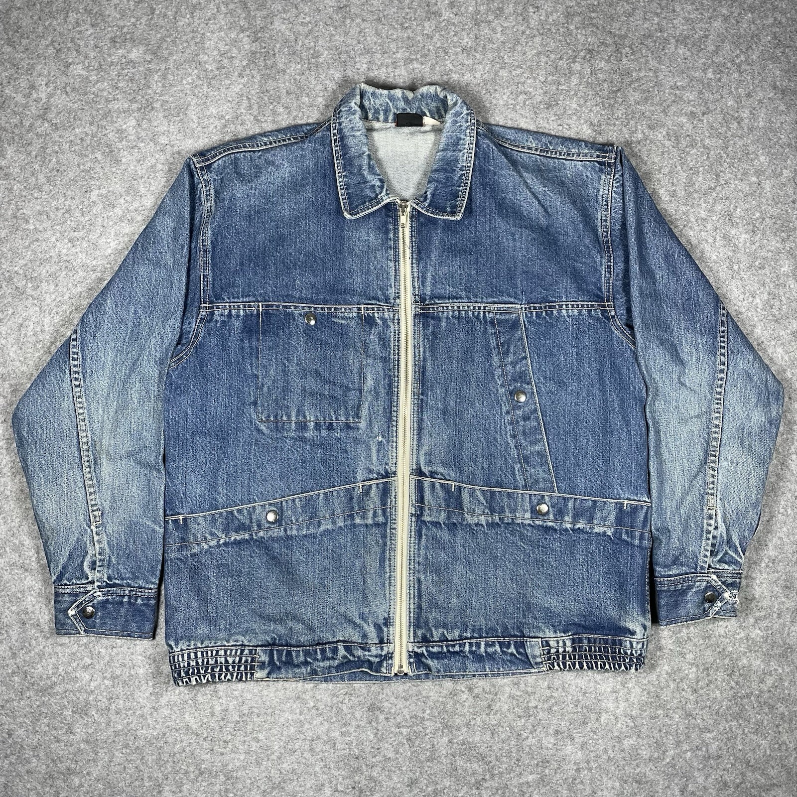 Vintage 70s Levis Big E Movin On Denim Chore Jacket Men Medium Workwear Coat