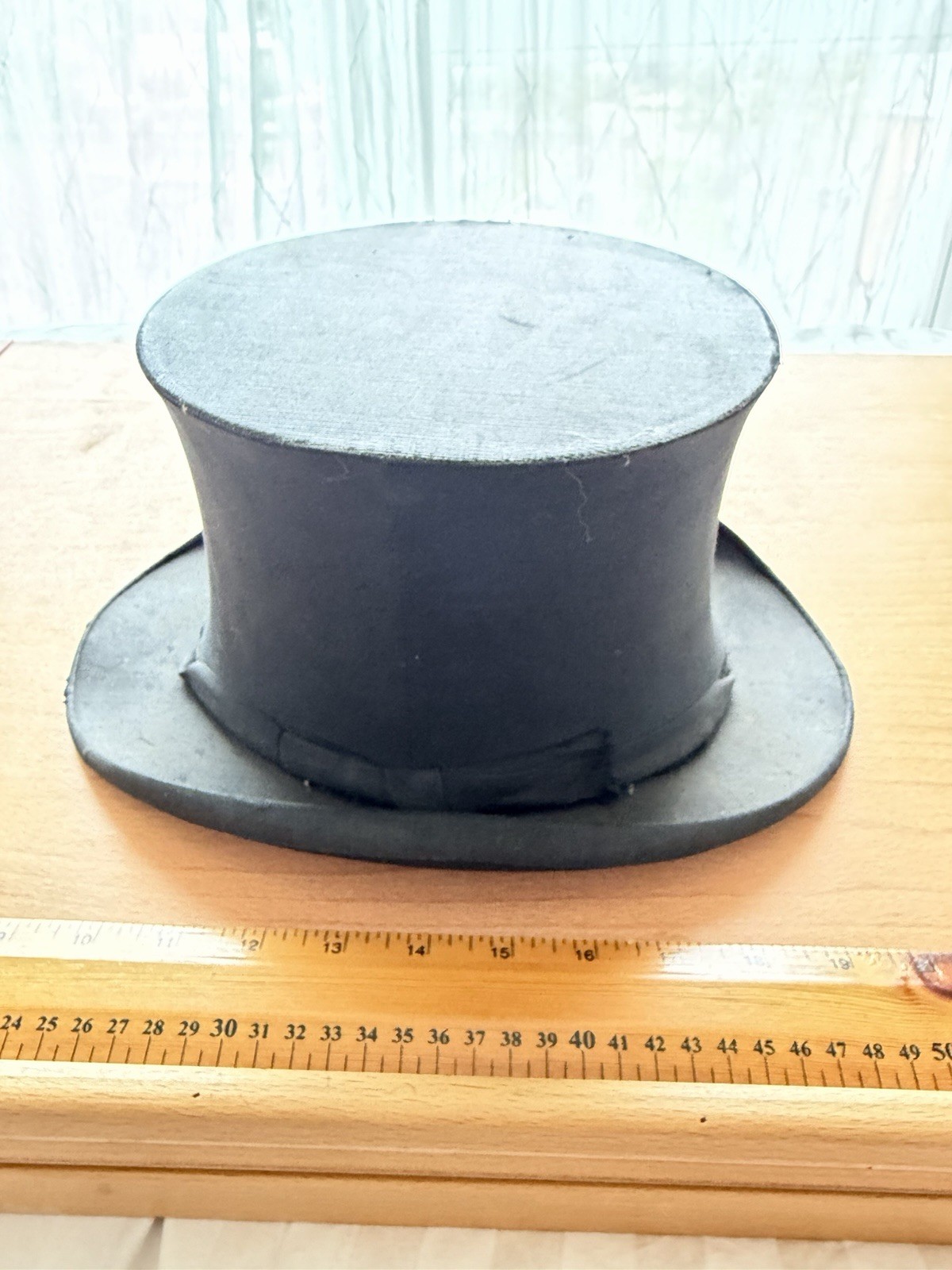 1900’s Antique Vintage Ribbed Silk French Collapsible Opera Top Hat