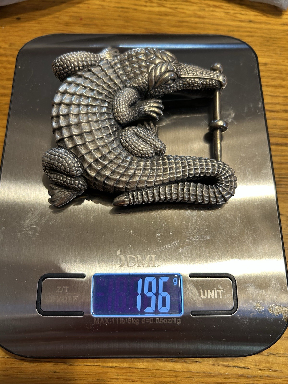 Vintage Kieselstein Cord Sterling Silver Alligator Belt Buckle, Unisex Rare….