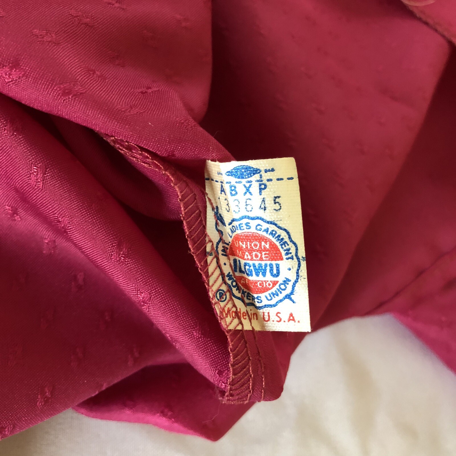 Vintage Retro 80s Office Work Blouse – Fuchsia Hot Pink – Small