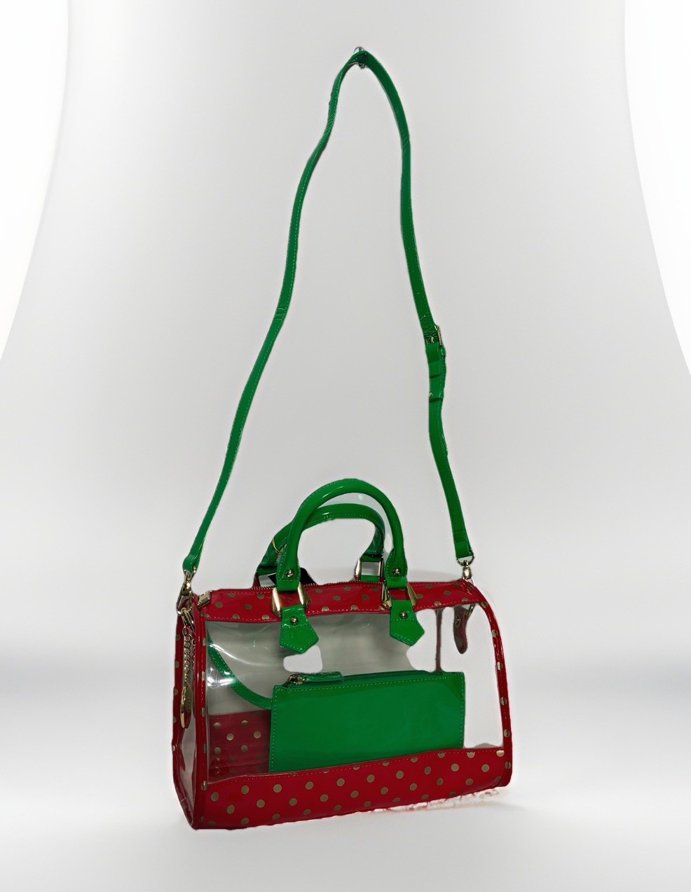 Stadium Approved CLEAR BAG Dustbag Charm incl. polkadot NOS fr 2015 San Anton