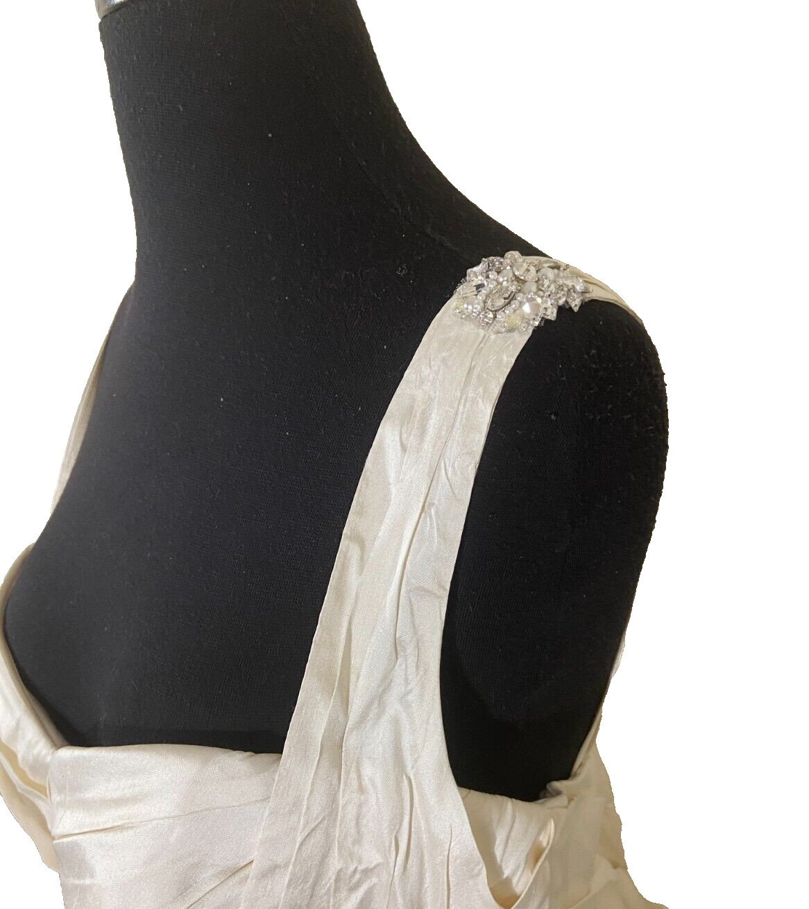 NWT- Martina Liana 100% Silk Ruched Wedding Gown (Ivory)-Sz 14 (MSRP $1695)