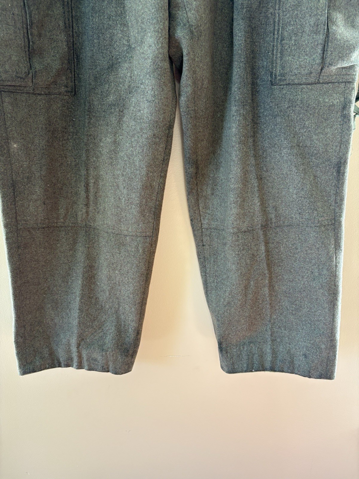 1960s Wool Cargos Pants Niemann And Co Military Heavy Field Size 34 Vintage