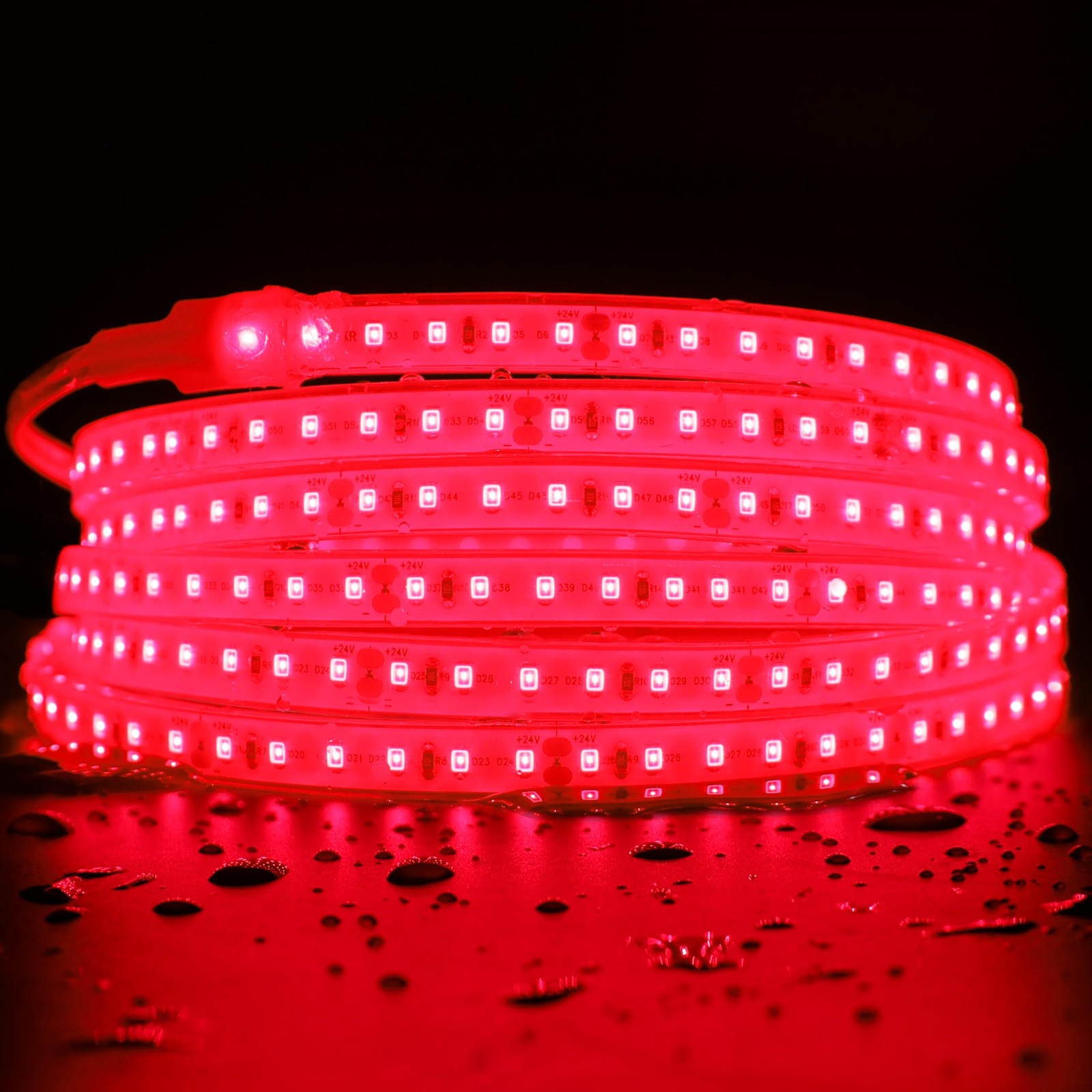SLL HUT 660nm Red Light Sauna LED Strip Waterproof Flexible LED Tape 5m 600 LEDs
