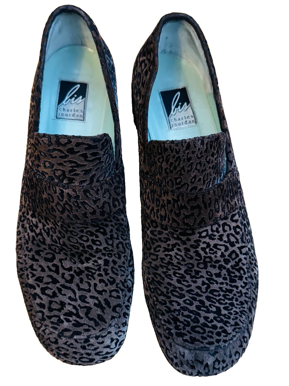 CHARLES JOURDAN PARIS Women’s Loafer Shoes Leopard Print Size 8.5 M Vibrant!