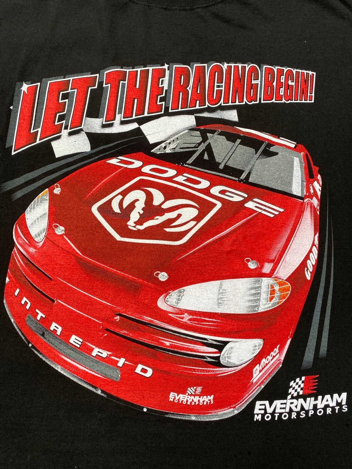 Vintage NASCAR Dodge Racing 2001 Chase Authentics Tee T-shirt (XXL)