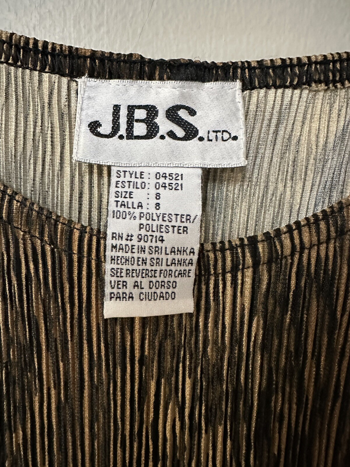 Vintage JBS Ltd 90s Animal Print Stretch Maxi Dress Size 8