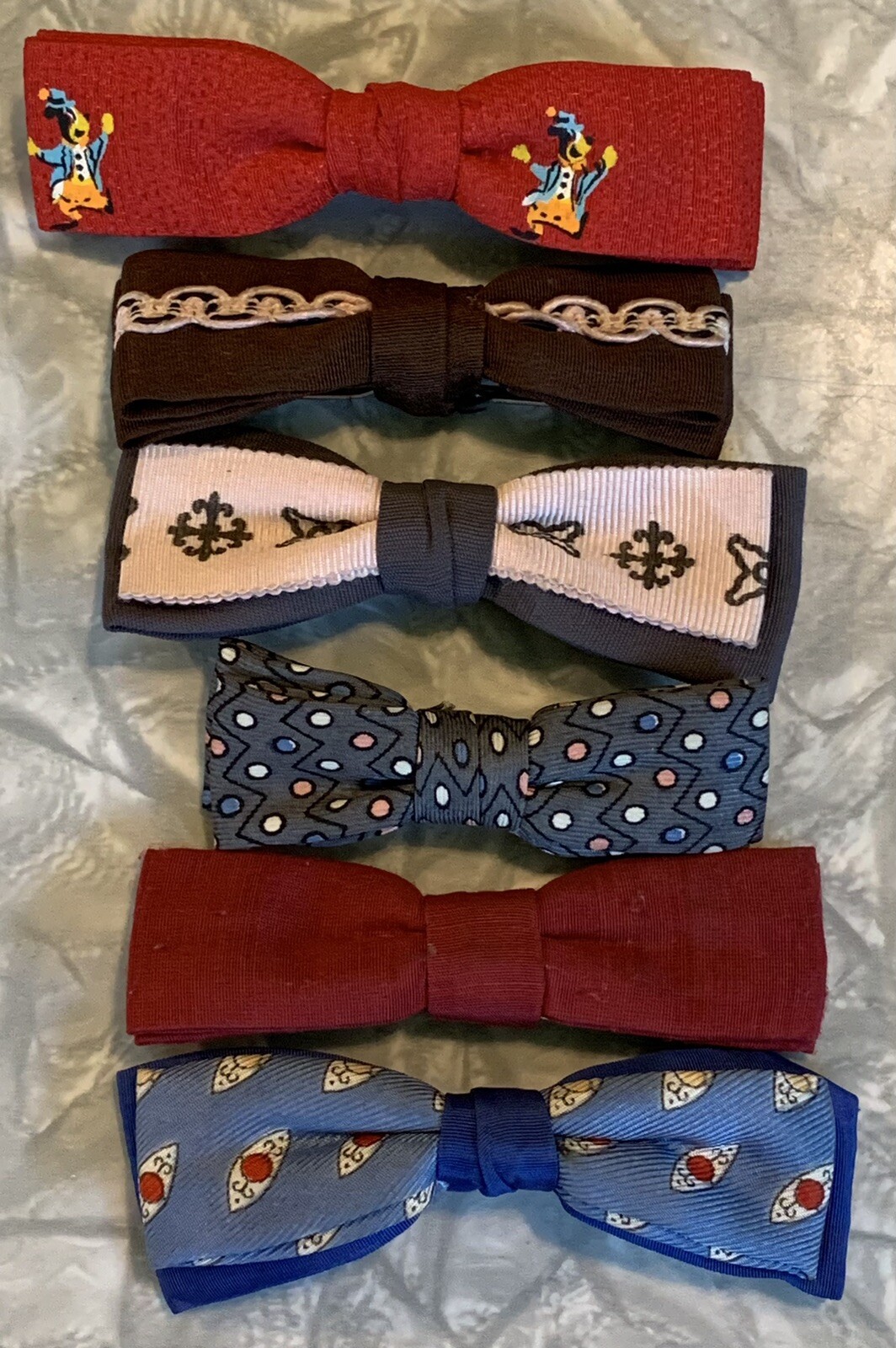 Men Boys Vtg 1950’s 1960’s Clip On Bow Ties Lot Of ROYAL BEUR Evergrip Jr Ormond