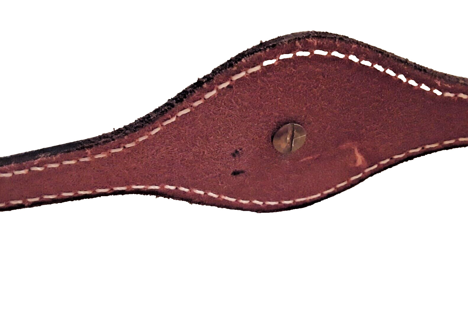 VTGWestern leather belt~Sterling Silver Double Buckle 1.5″ x 24-34″ VOGT Conchos