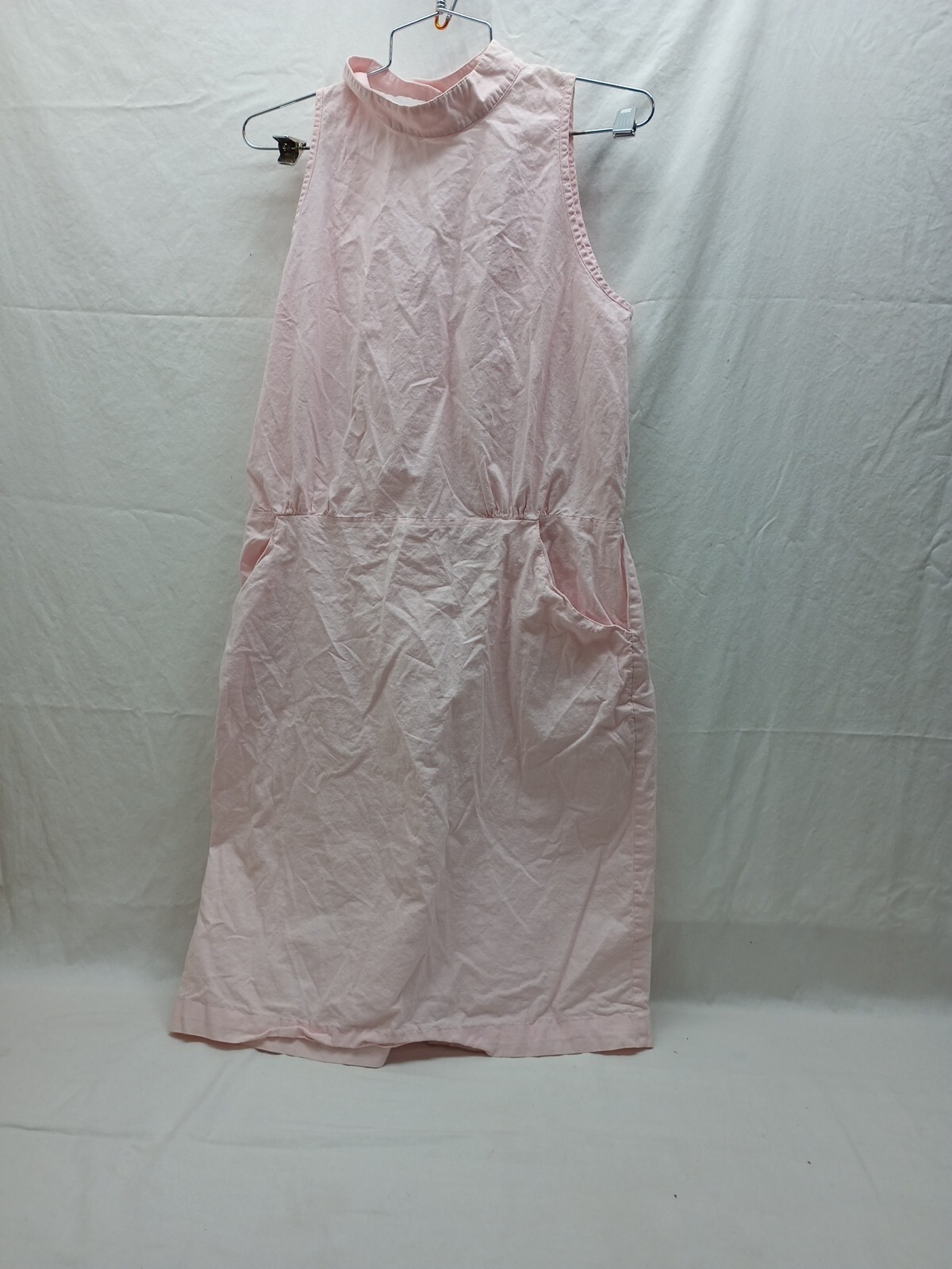 avon fashions union label Pink Sleeveless With Pockets Cotton dress size 15/16