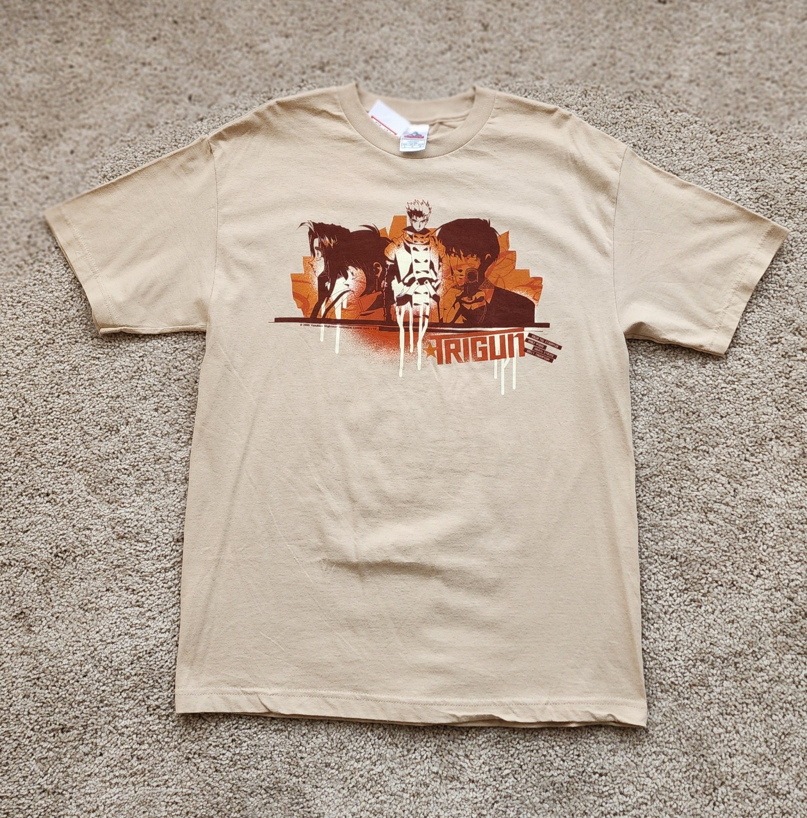 Vintage 00s Cartoon Network Toonami Adult Swim 2005 Trigun Anime Tshirt Large