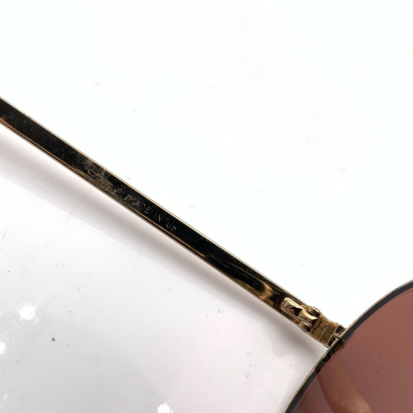 Vintage Cottet Pilot Gold Metal Pilot Sunglasses USA FRAMES ONLY