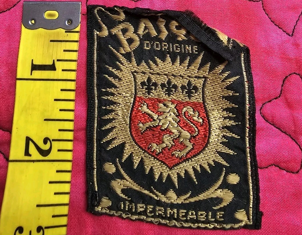 Vintage 1940’s Genuine French Basque Patch Beret Clothing