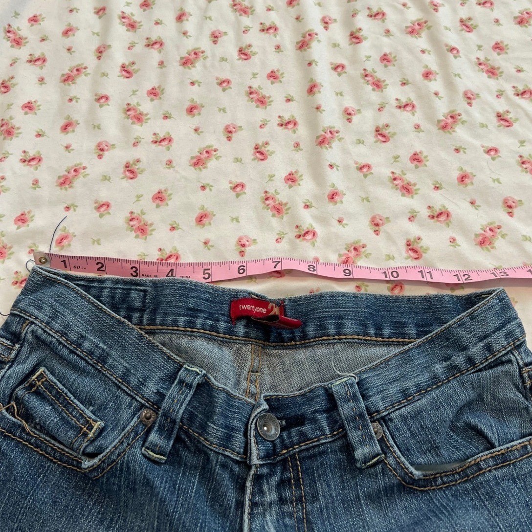 vintage forever 21 low rise capri jeans