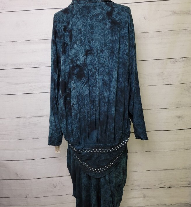 Risky Vintage 80s Victorian Stlye Bohemian Kimono High Low Lagenlook NWT Mori