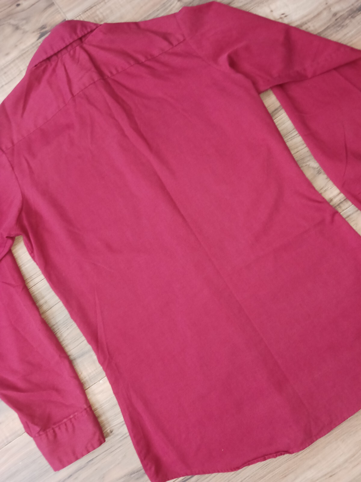 Sears Put On Shop Vintage Perma Prest Mens Button Up Shirt Sz 22 Red