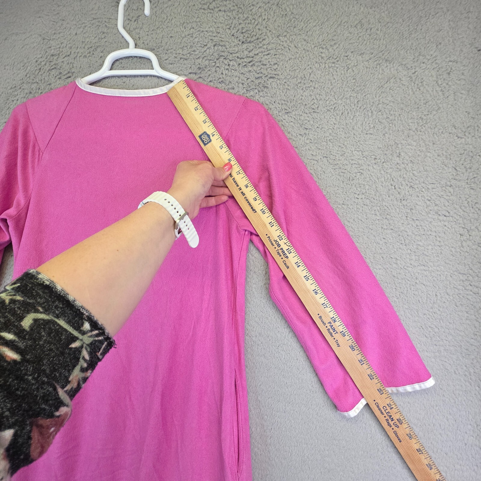 Vintage Nightgown Womens M Purple Microfleece Grannycore House Coat Cottagecore