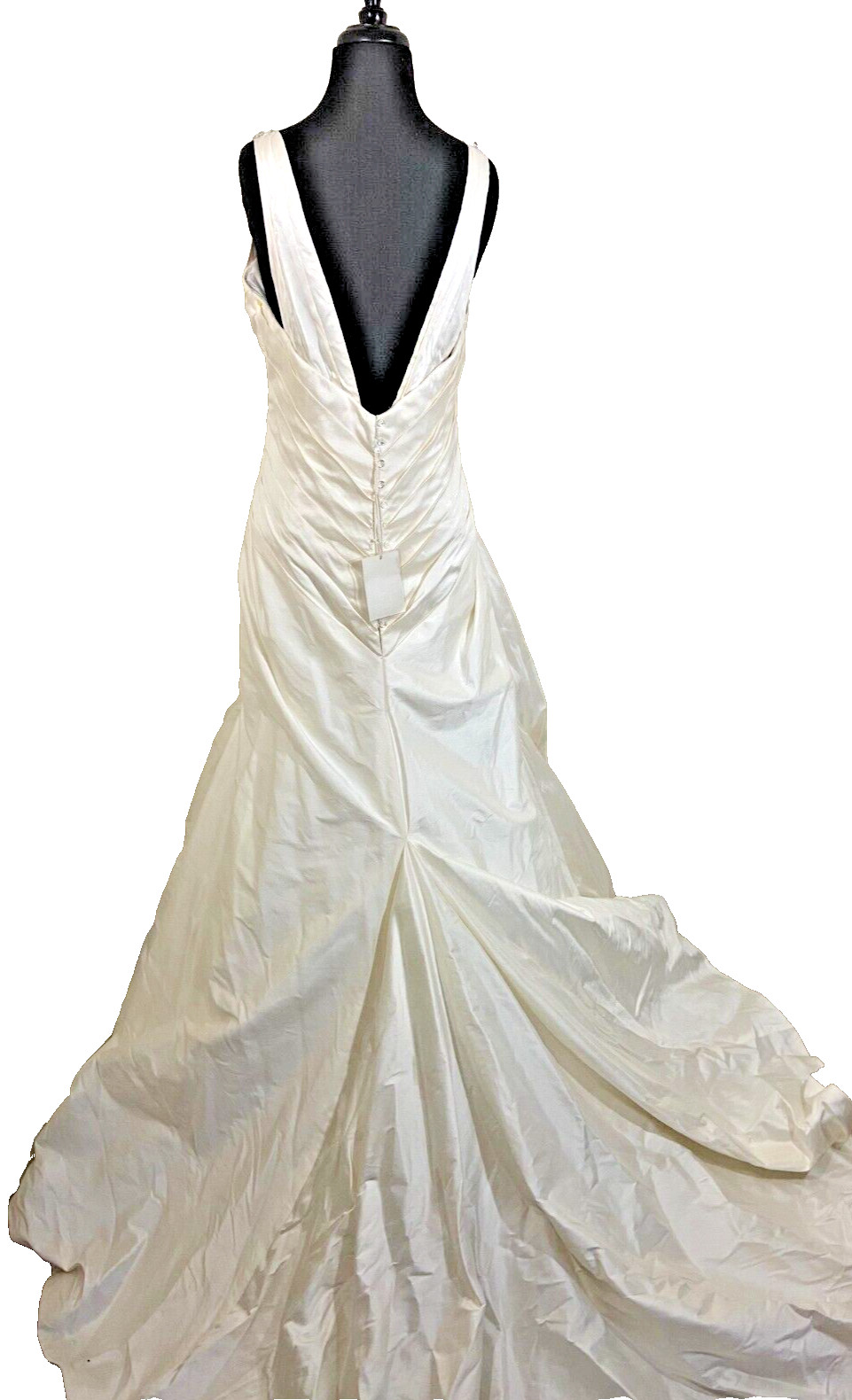 NWT- Martina Liana 100% Silk Ruched Wedding Gown (Ivory)-Sz 14 (MSRP $1695)