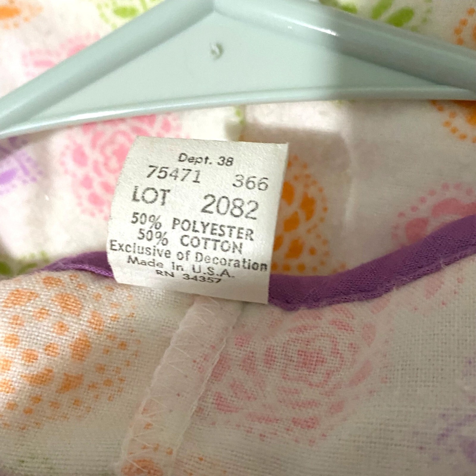 Vintage Sears Long Flannel Nightgown 36M White Cottagecore Prairie Core Grandma