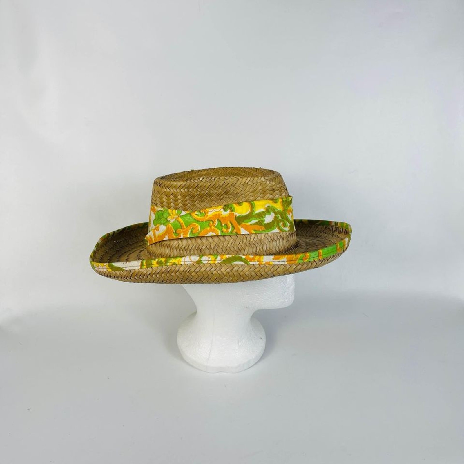 Straw Panama Hat Cloth Band and Trim