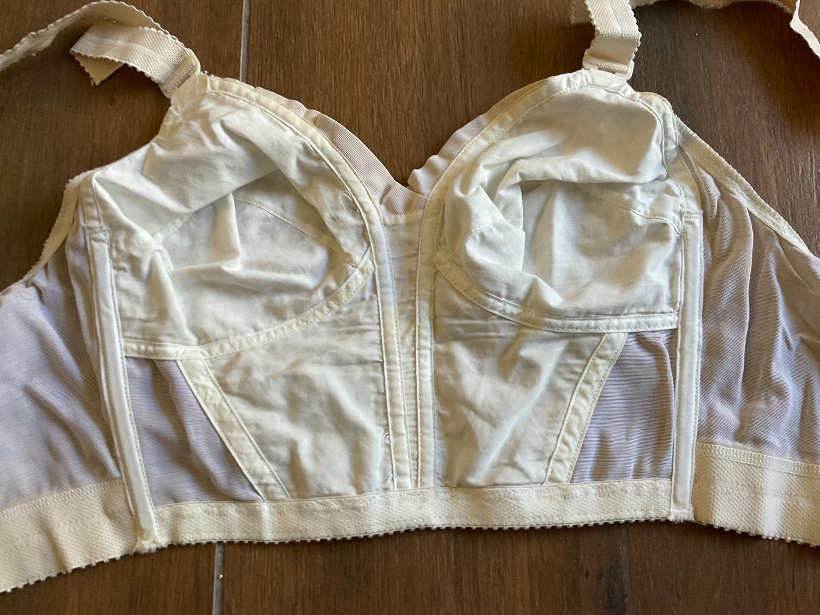 VTG Playtex Long Line Bullet Bra Corset Bustier Cincher Shaper 36B Pin Up