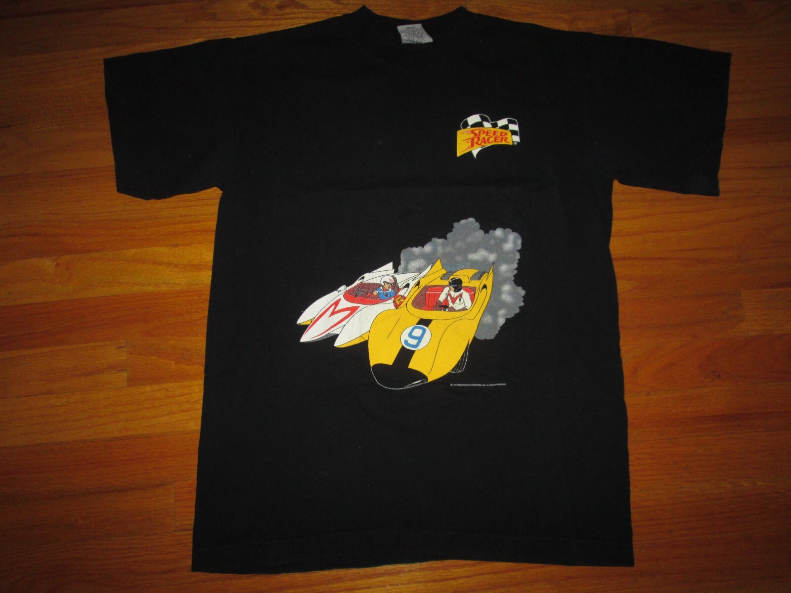 1997 SPEED RACER Vtg 90s Stanley Desantis cartoon Single Stitch T Shirt USA Med
