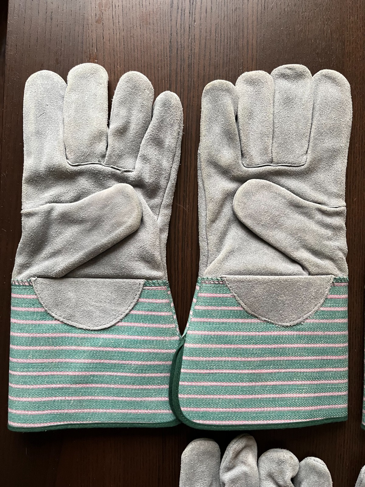 Vintage Texier Railroad LIRR Shoulder Split Suede Working Gloves X-Large ST43