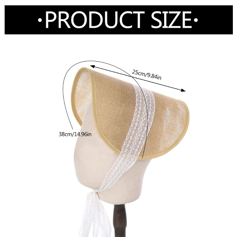 Vintage Pillbox Hat Perch Saucer Lace Ribbon Hat Victorian Bonnets Lace Ribbon