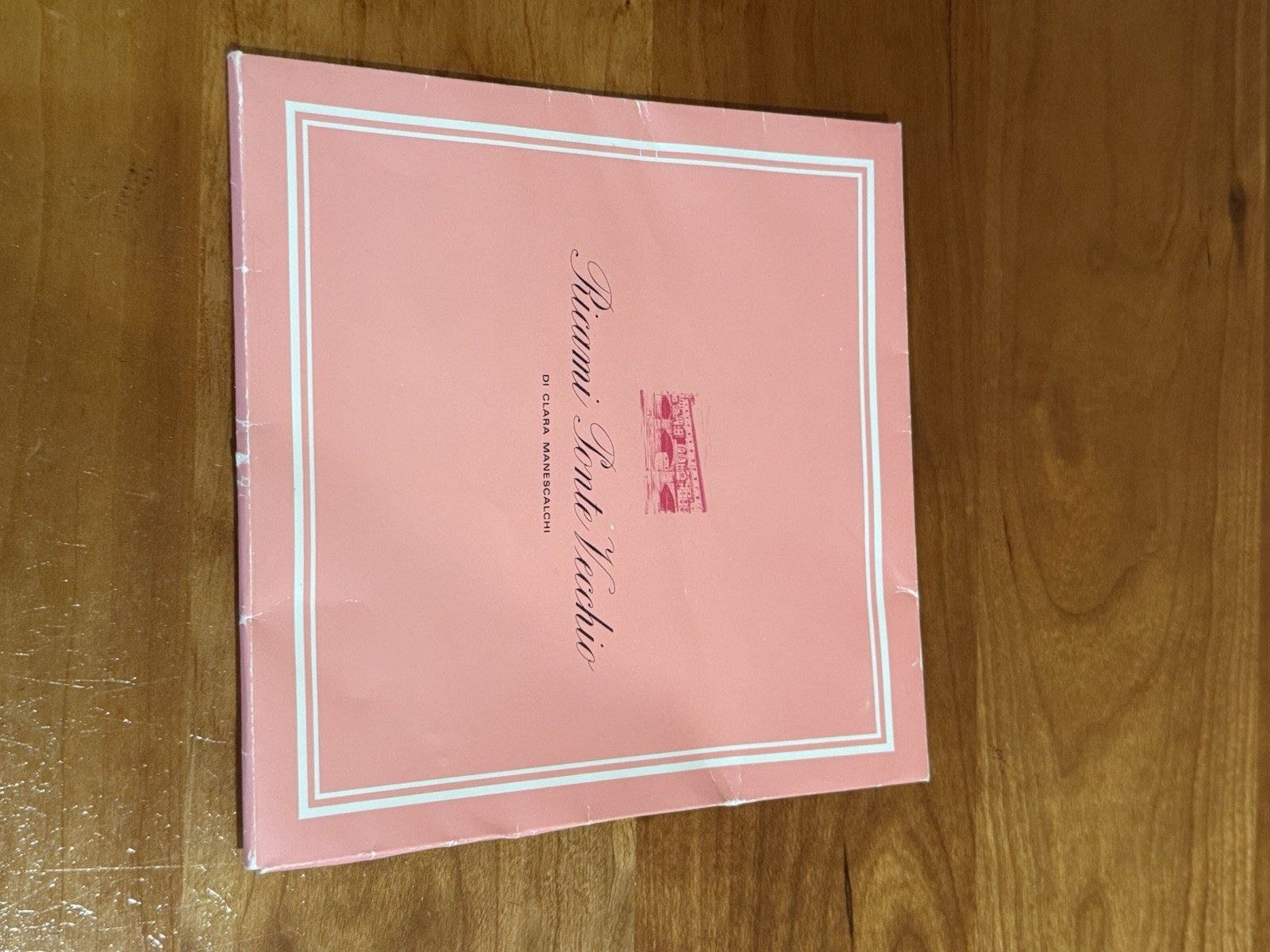 Vintage Ricami Ponte Vecchio Di Clara Manescalchi handkerchief Florence Italy