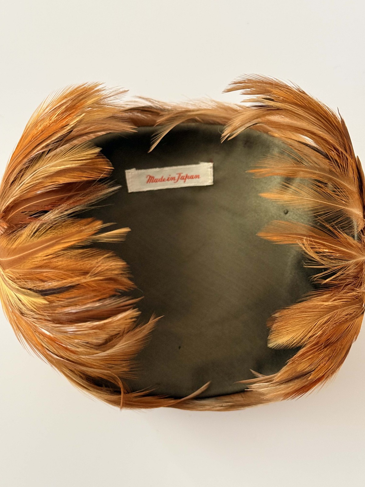 1940 – 1960s Feather Cocktail Hat – Vintage Made in Japan Multicolor Feather