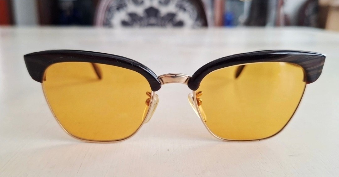 1960’s RODENSTOCK Gold 12K Germany Clubmaster Geek Old School Johnny Depp