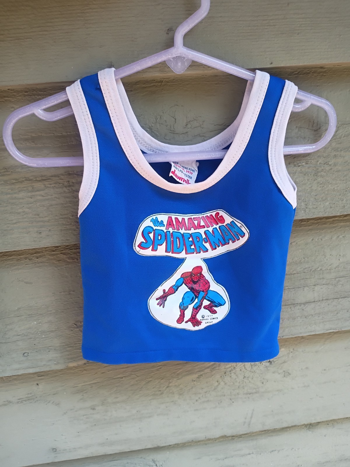 RARE Vintage 1970s Spider-Man Children’s Tank Top (12M) Marvel Comics Super Hero