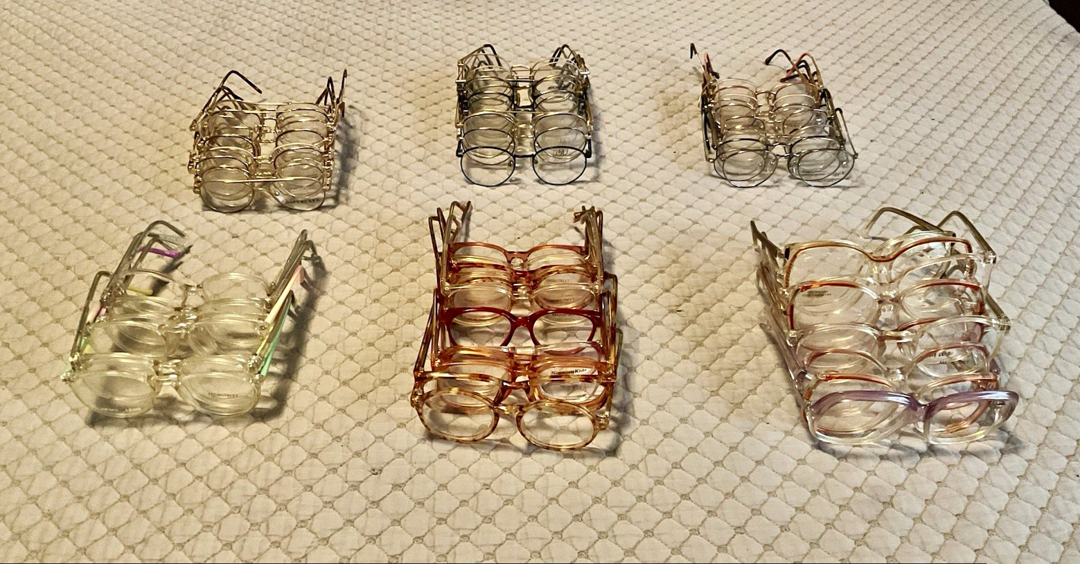 ⁠Huge Lot 60+ Vintage Deadstock Glasses Frames 80s 90s Wire Acetate NOS Kids Pet